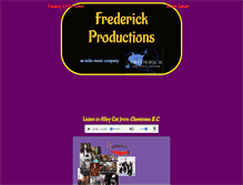 Tablet Screenshot of frederickproductions.com